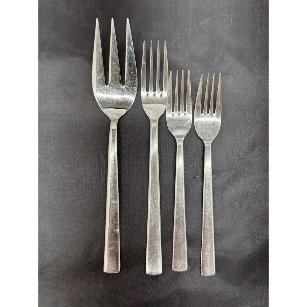 J.A. Henckels 18/10 Stainless Steel Flatware Serving Dining Forks Lot Of 4